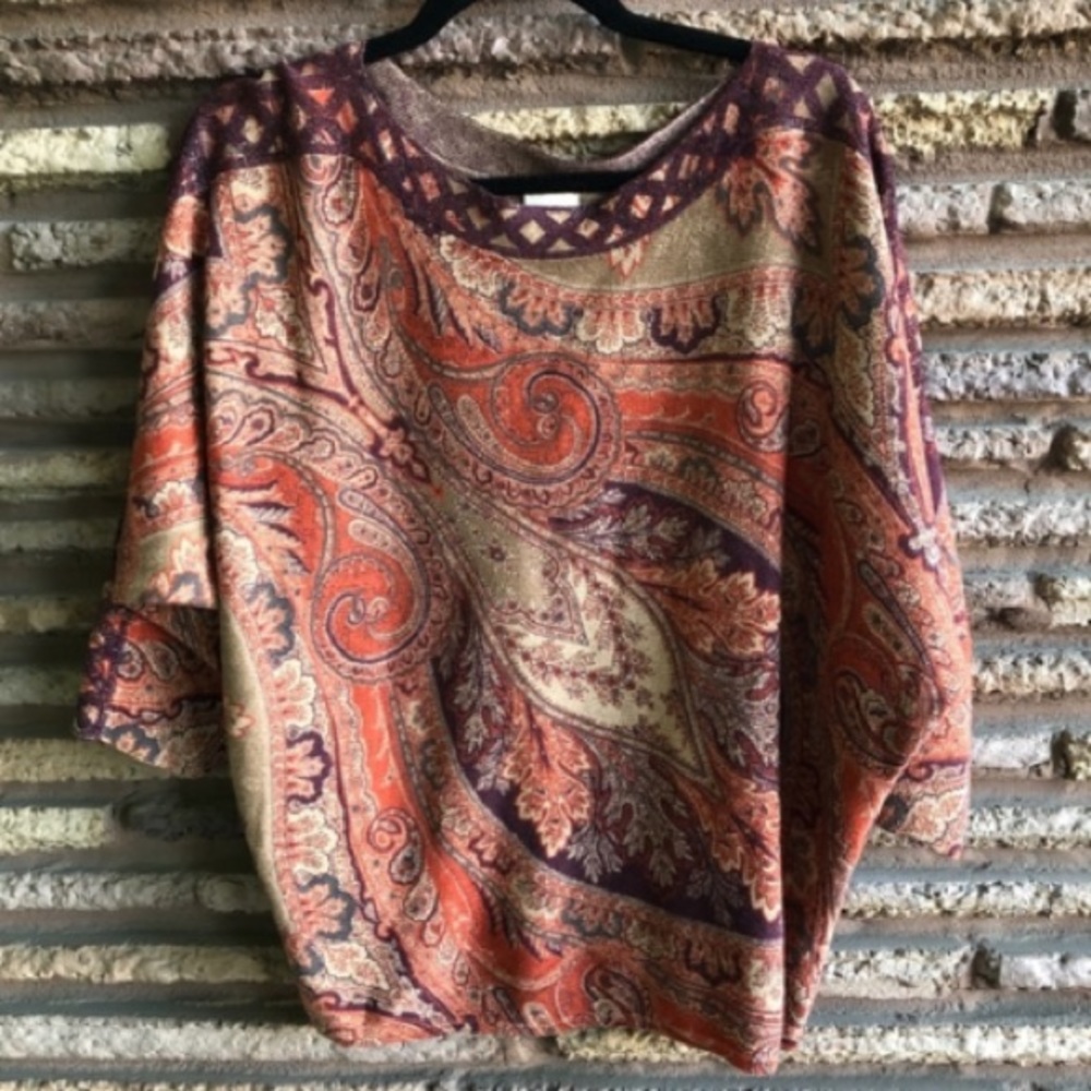 Chico’s boatneck oversized sweater